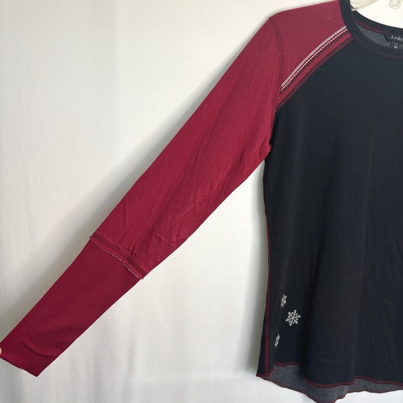 Alp N Rock Raglan Sleeve Tee Appliqué Patches Luxury Sportswear Apres Ski M - Picture 7 of 10